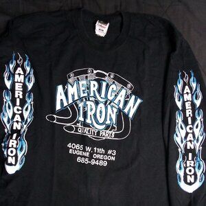 Vintage American Iron Quality Parts Long Sleeve T-Shirt